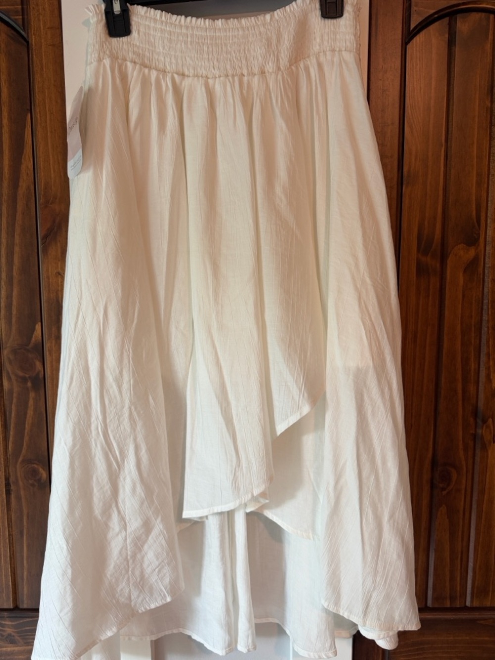 DressUp White Tiered Midi/Maxi Skirt